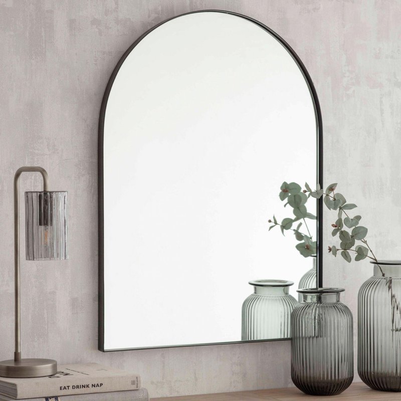 Photo 1 of Charlcombe arched mirror 80x60cm black Photo 1 of Charlcombe arched mirror 80x60cm black