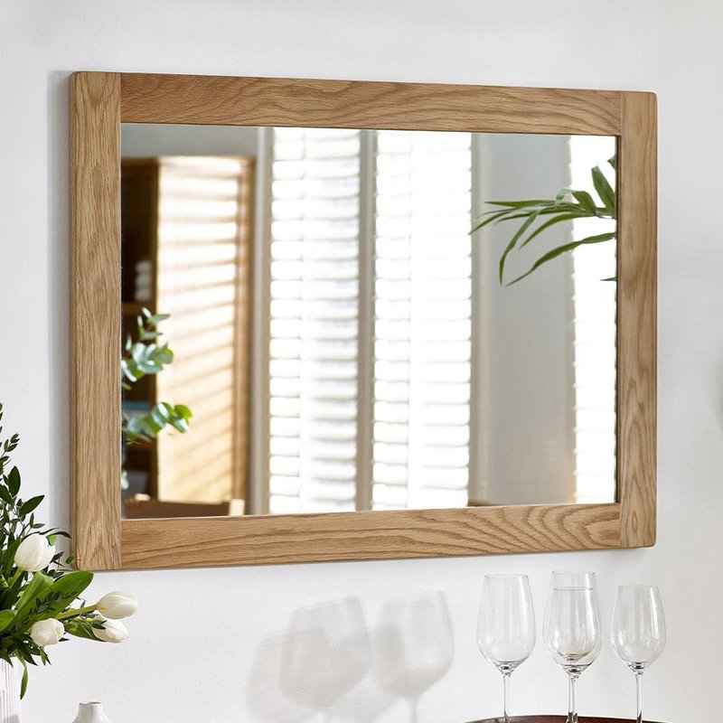 Photo 1 of Mallory wall mirror - oak Photo 1 of Mallory wall mirror - oak