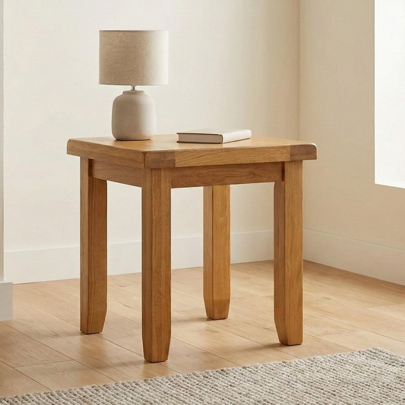 Photo 1 of Somer lamp table - oak Photo 1 of Somer lamp table - oak