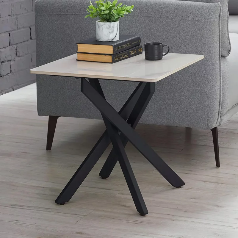 Photo 1 of Bradley lamp table - square - white ceramic Photo 1 of Bradley lamp table - square - white ceramic