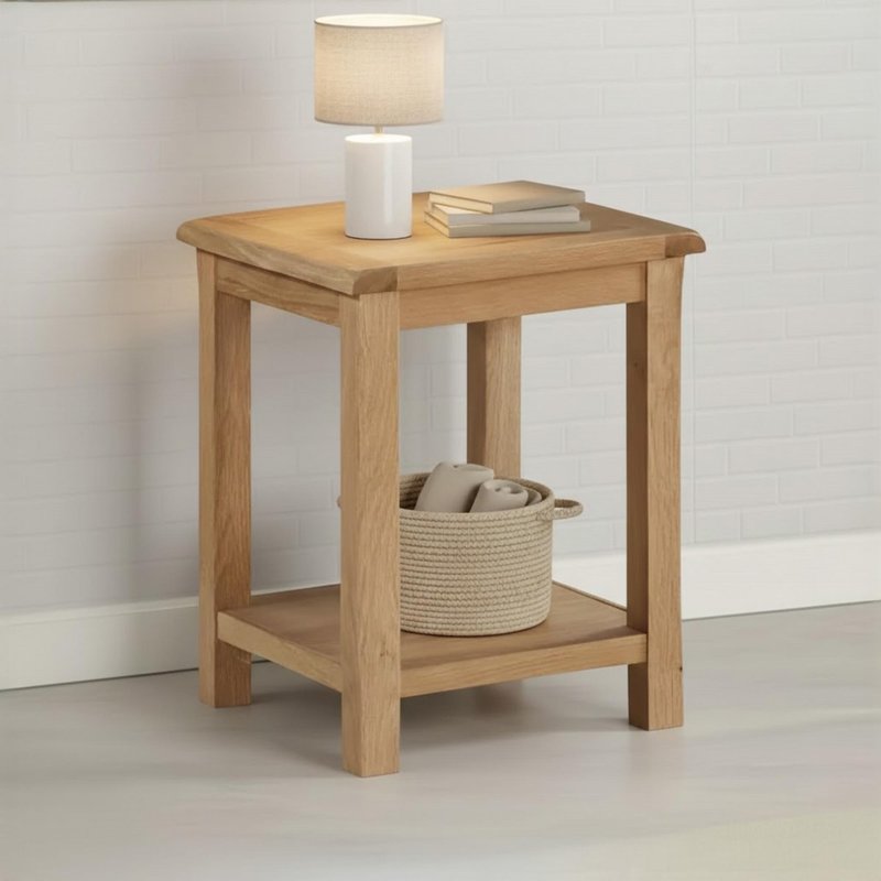 Photo 1 of Kilmore oak end table - square Photo 1 of Kilmore oak end table - square