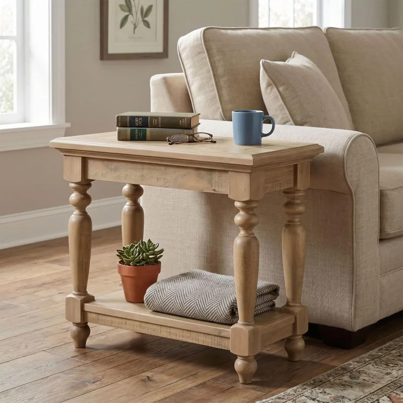 Photo 1 of Chateau telephone table - natural - rustic pine Photo 1 of Chateau telephone table - natural - rustic pine