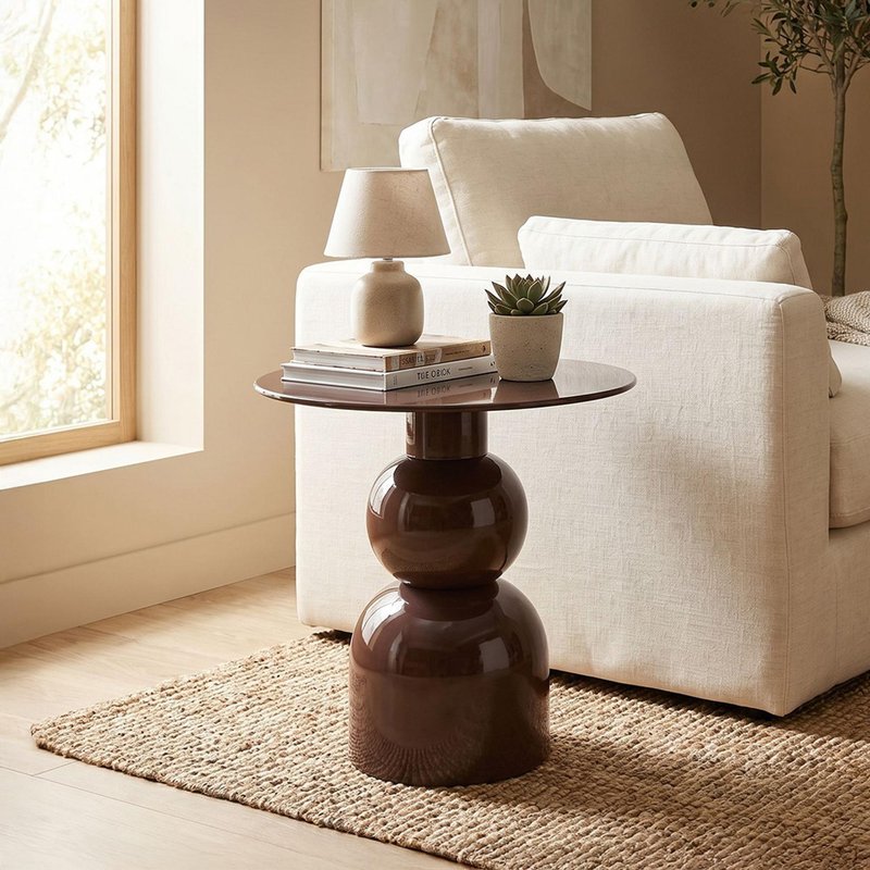 Photo 1 of Brix wes side table - round - rust - metal Photo 1 of Brix wes side table - round - rust - metal