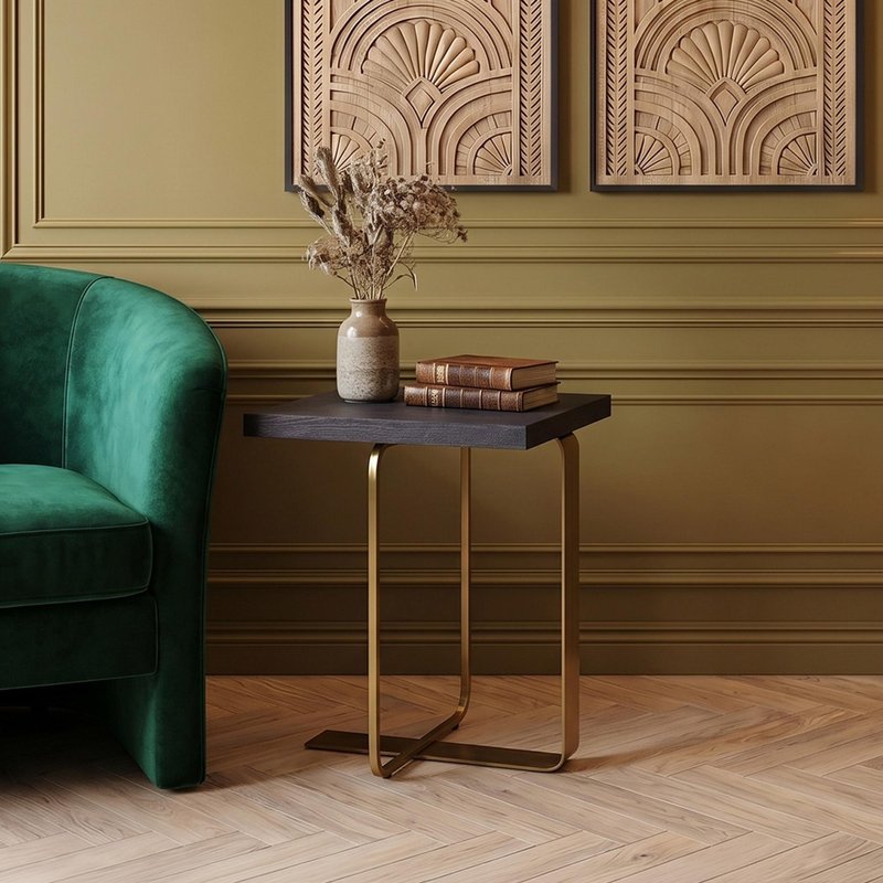 Photo 1 of Lena side table - black oak Photo 1 of Lena side table - black oak