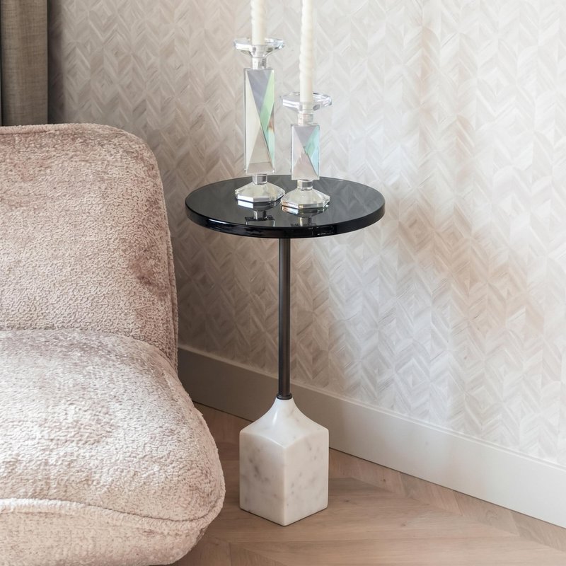 Photo 1 of Aurora glass round side table Photo 1 of Aurora glass round side table