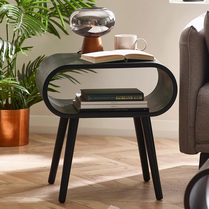Photo 1 of Apollo side table - black - oak Photo 1 of Apollo side table - black - oak