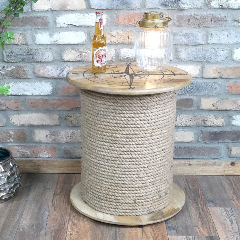Photo 1 of Side table - mango wood - round - 49cm Photo 1 of Side table - mango wood - round - 49cm