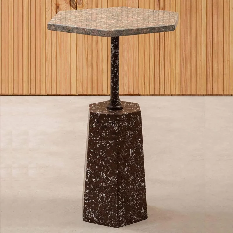 Photo 1 of Inventivo side table - hexagon - grey marble Photo 1 of Inventivo side table - hexagon - grey marble