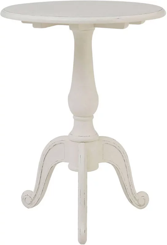 Photo 1 of Loire side table - round - white Photo 1 of Loire side table - round - white