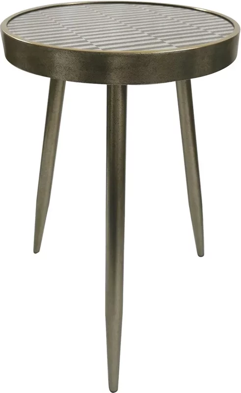Photo 1 of Sierra sleek round side table - distressed Photo 1 of Sierra sleek round side table - distressed