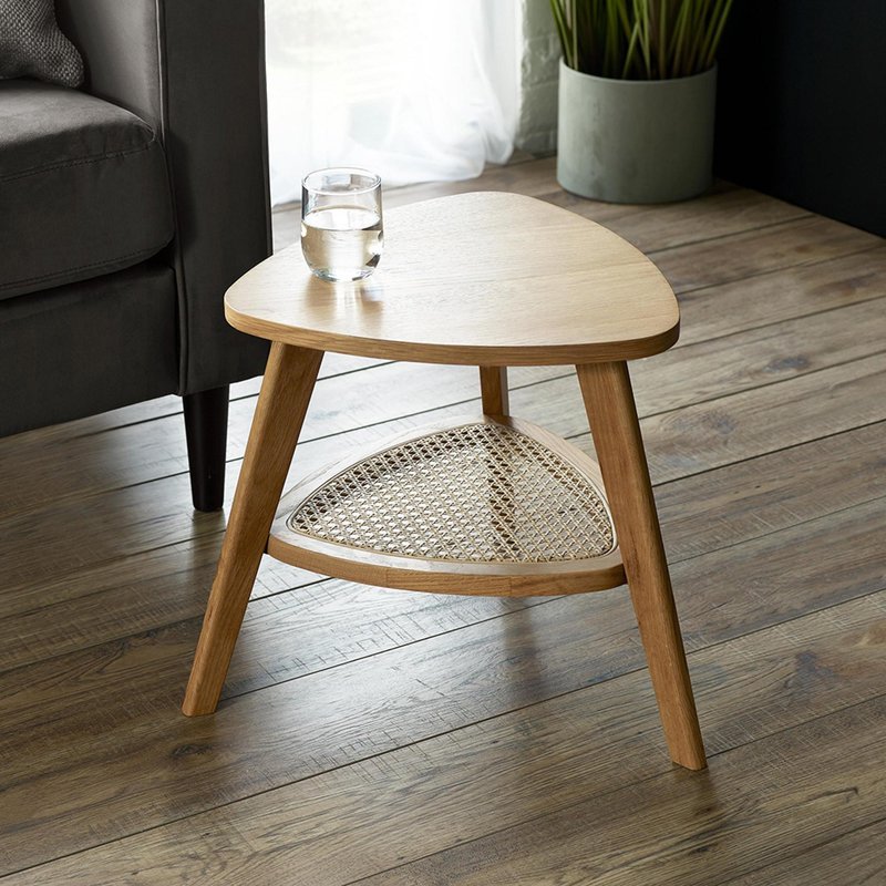 Photo 1 of Vera side table - triangular - oak Photo 1 of Vera side table - triangular - oak