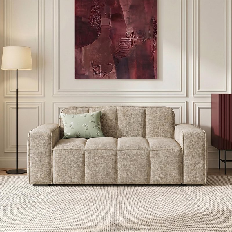 Photo 1 of Paris sofa - beige fabric - 2 seater Photo 1 of Paris sofa - beige fabric - 2 seater
