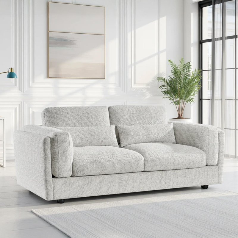 Photo 1 of Bari sofa - beige fabric - 3 seater Photo 1 of Bari sofa - beige fabric - 3 seater