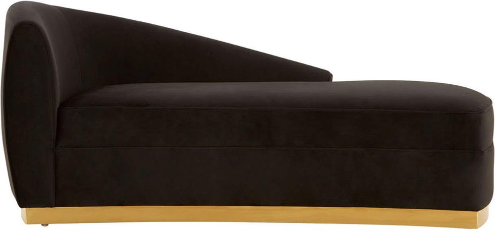 Photo 1 of Batix chaise - left arm - black - fabric Photo 1 of Batix chaise - left arm - black - fabric