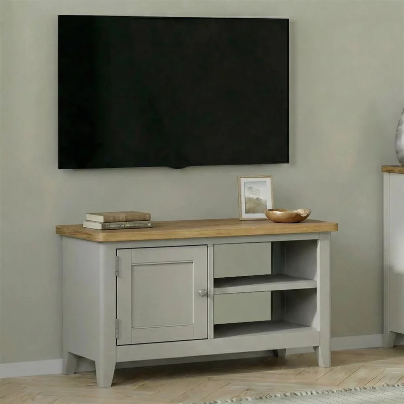 Photo 1 of Arden grey painted 90cm tv unit Photo 1 of Arden grey painted 90cm tv unit