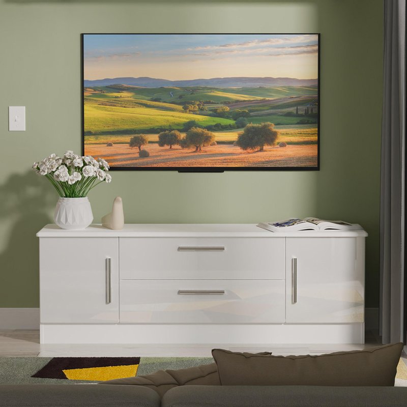 Photo 1 of Knightsbridge tv unit - 145cm - white gloss Photo 1 of Knightsbridge tv unit - 145cm - white gloss