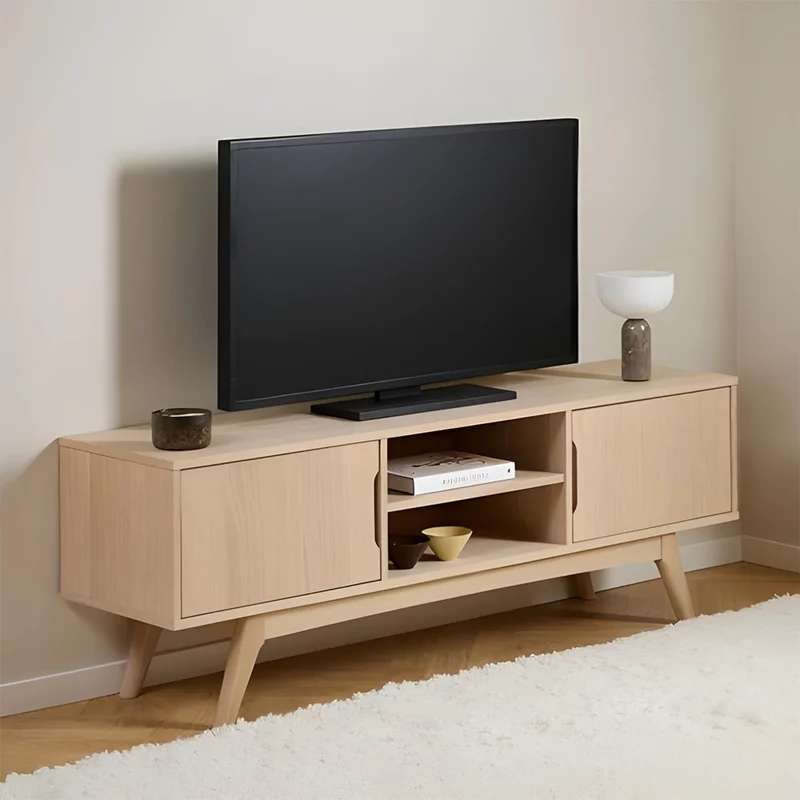 Photo 1 of Marte tv unit - 2 door - white oak Photo 1 of Marte tv unit - 2 door - white oak