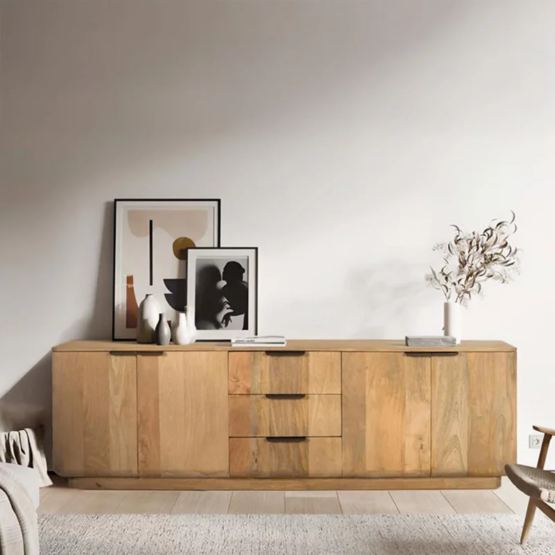 Photo 1 of Wrenley large tv unit - storage - 180cm - natural - mango wood Photo 1 of Wrenley large tv unit - storage - 180cm - natural - mango wood