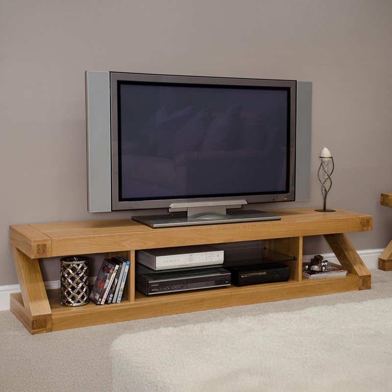 Photo 1 of Z designer plasma tv unit - large - oak Photo 1 of Z designer plasma tv unit - large - oak