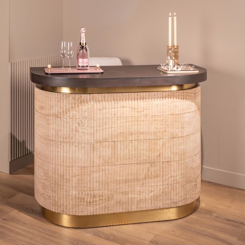Photo 1 of Martini travertine beige bar counter Photo 1 of Martini travertine beige bar counter