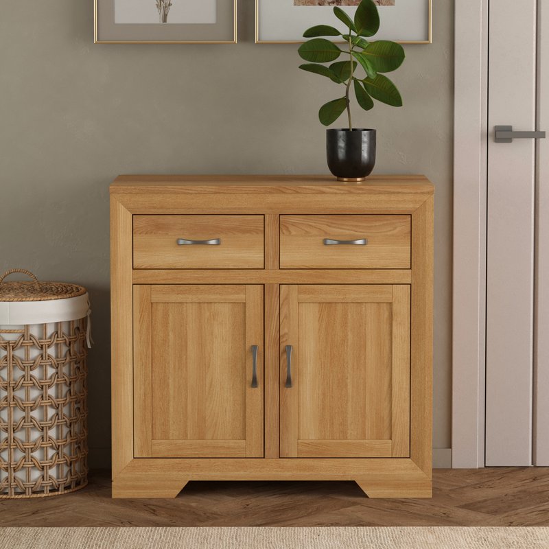Photo of Tilt 100 solid oak small sideboard Photo of Tilt 100 solid oak small sideboard