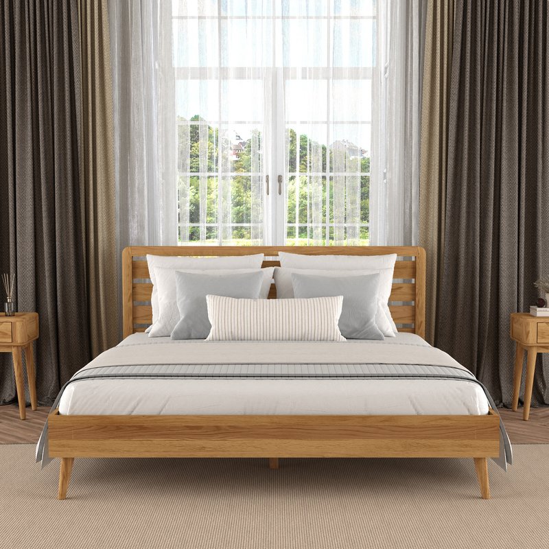 Photo of Rosa solid oak super king bed Photo of Rosa solid oak super king bed