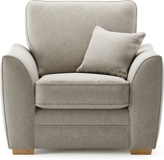 Photo 1 of Bella stone fabric armchair Photo 1 of Bella stone fabric armchair