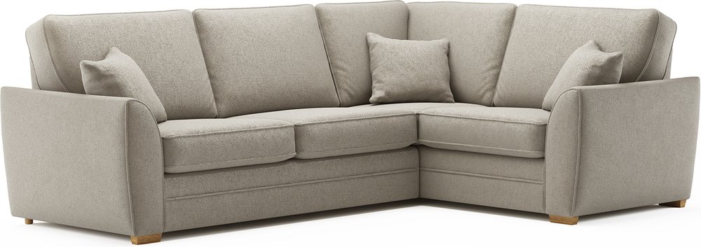 Photo 1 of Bella stone fabric large right hand facing corner sofa Photo 1 of Bella stone fabric large right hand facing corner sofa