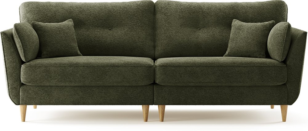 Photo 1 of Capri emerald boucle fabric 4 seater sofa Photo 1 of Capri emerald boucle fabric 4 seater sofa