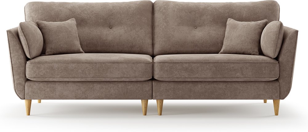 Photo 1 of Capri latte chenille fabric 4 seater sofa Photo 1 of Capri latte chenille fabric 4 seater sofa