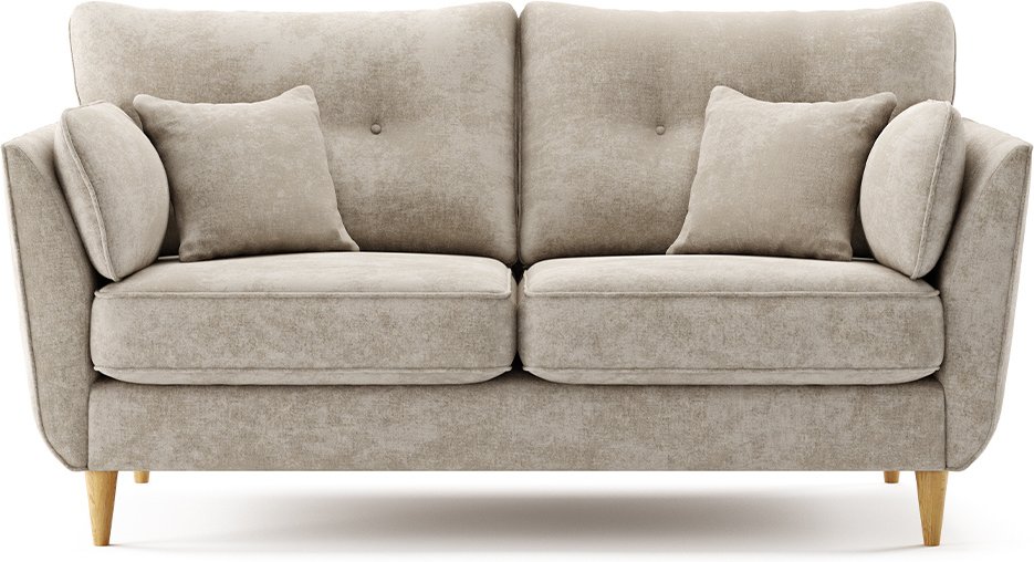 Photo 1 of Capri linen chenille fabric 2 seater sofa Photo 1 of Capri linen chenille fabric 2 seater sofa
