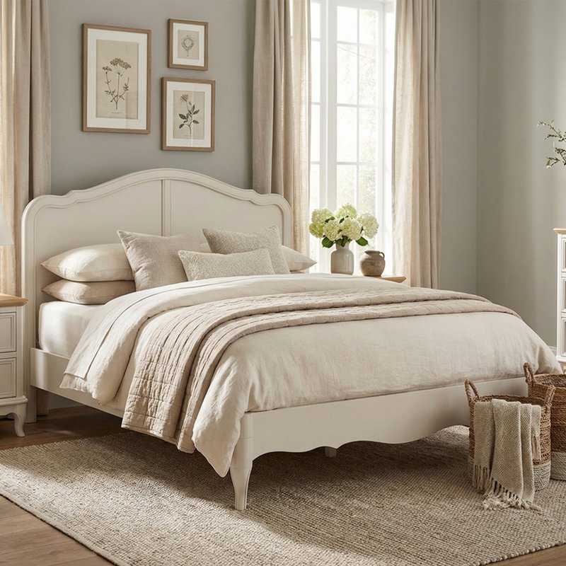 Photo 1 of Chateau soft white painted king size bed Photo 1 of Chateau soft white painted king size bed