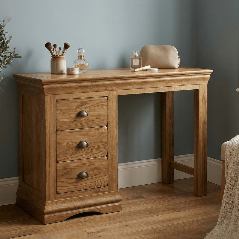 Photo 1 of Burford rustic solid oak dressing table Photo 1 of Burford rustic solid oak dressing table