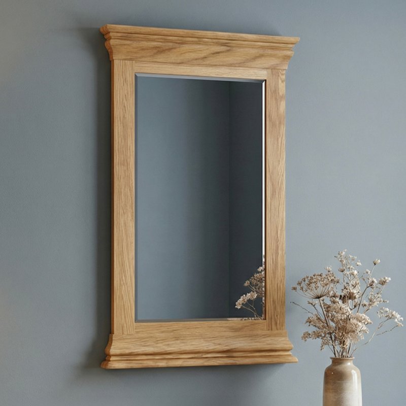 Photo 1 of Burford rustic solid oak large mirror Photo 1 of Burford rustic solid oak large mirror