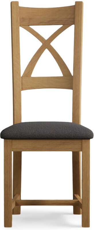 Photo of Linen natural solid oak chairs Photo of Linen natural solid oak chairs