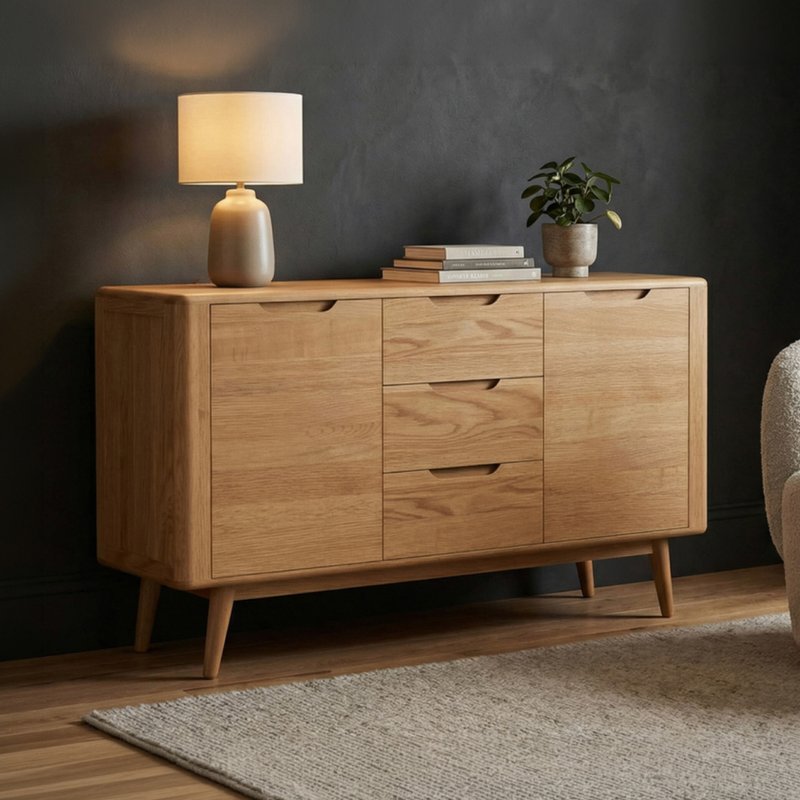 Photo 1 of Rosa solid oak large sideboard Photo 1 of Rosa solid oak large sideboard