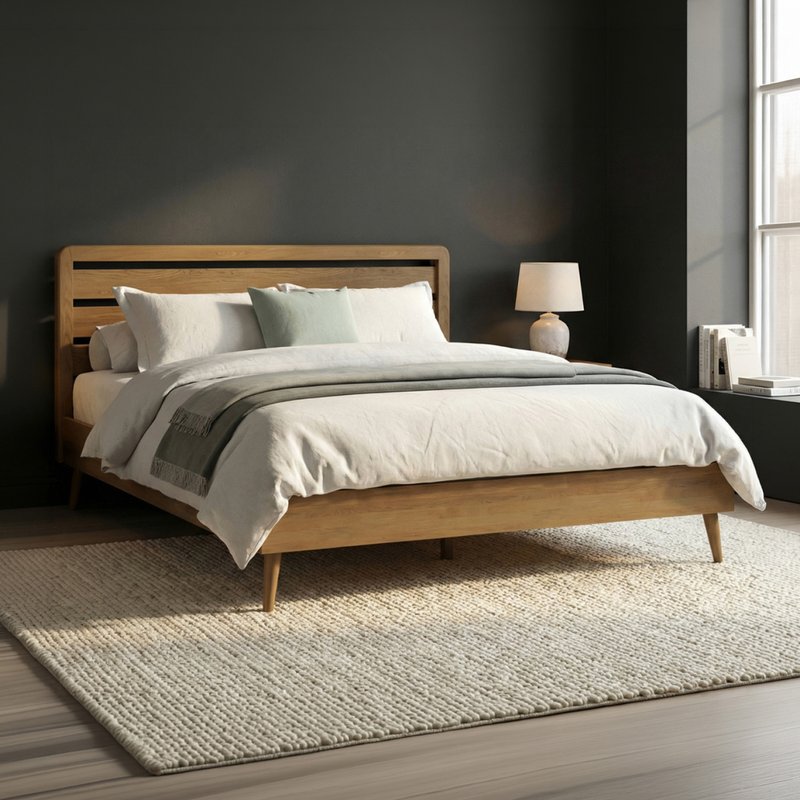 Photo 1 of Rosa solid oak super king bed Photo 1 of Rosa solid oak super king bed