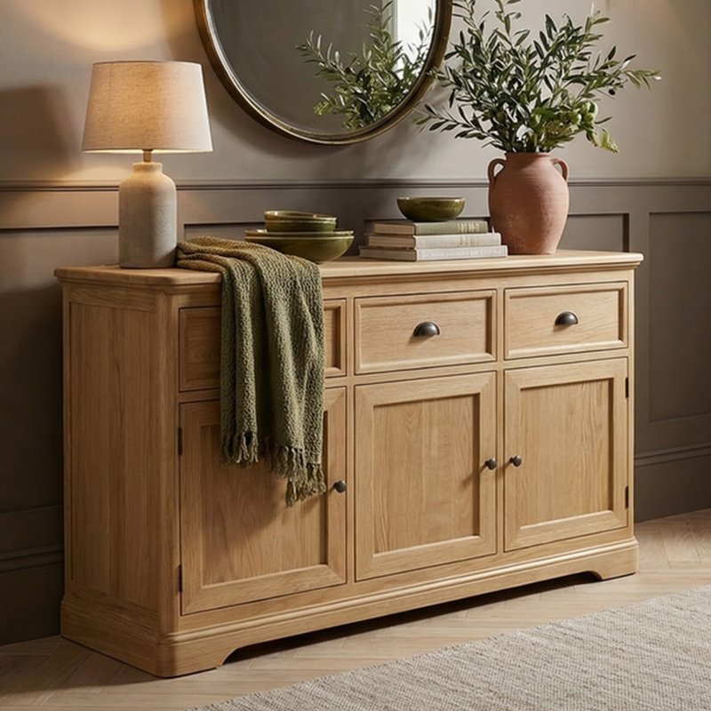 Photo 1 of Cambridge solid oak large sideboard Photo 1 of Cambridge solid oak large sideboard