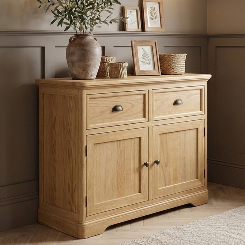Photo 1 of Cambridge solid oak small sideboard Photo 1 of Cambridge solid oak small sideboard