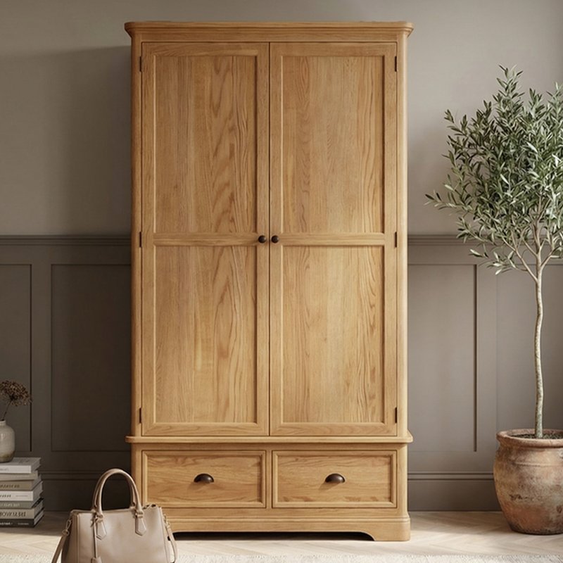 Photo 1 of Cambridge solid oak double wardrobe Photo 1 of Cambridge solid oak double wardrobe
