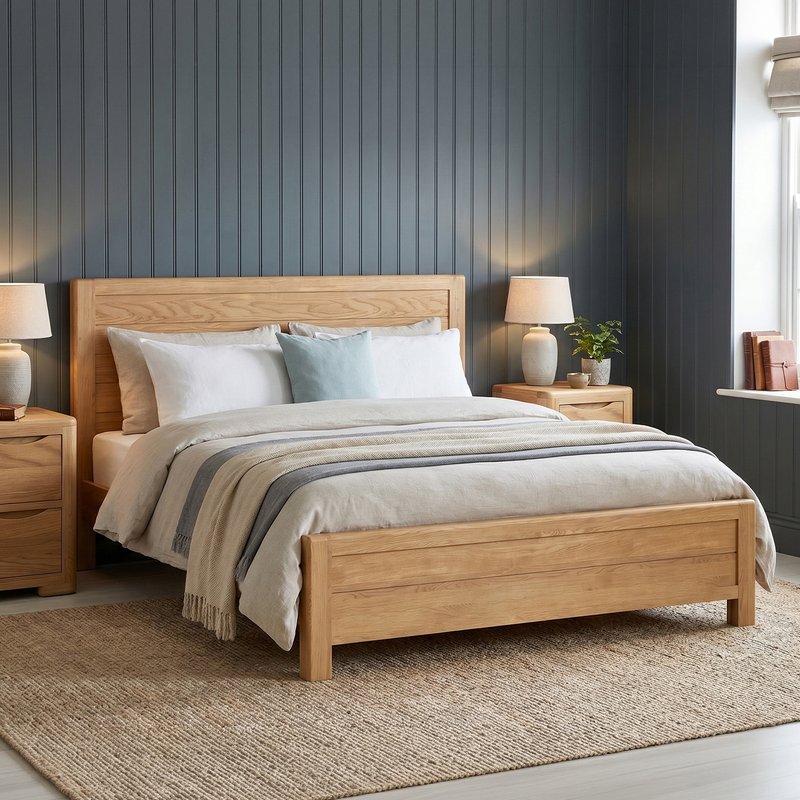Photo 1 of Harper solid oak super king bed Photo 1 of Harper solid oak super king bed