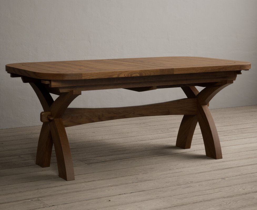 Photo 1 of Extending olympia 180cm rustic solid oak dining table Photo 1 of Extending olympia 180cm rustic solid oak dining table