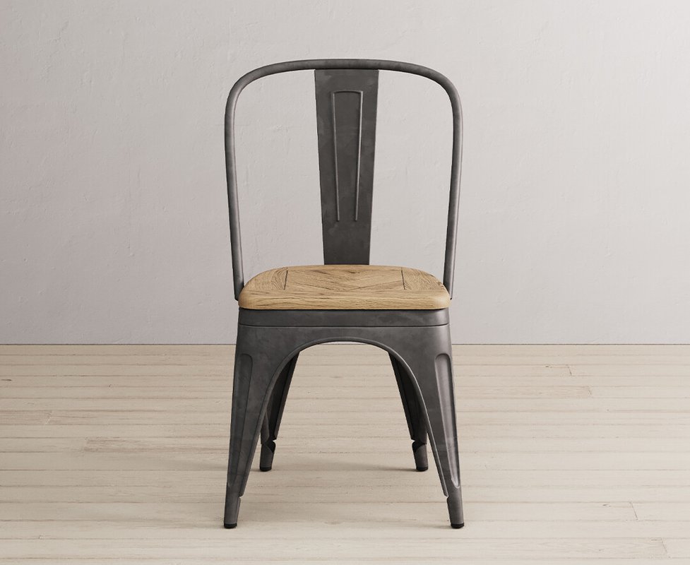 Photo 1 of Herringbone oak set of 2 dining chairs Photo 1 of Herringbone oak set of 2 dining chairs