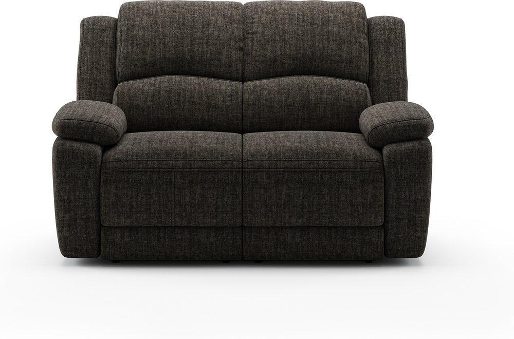 Photo 1 of Lawrence charcoal fabric 2 seater recliner sofa Photo 1 of Lawrence charcoal fabric 2 seater recliner sofa