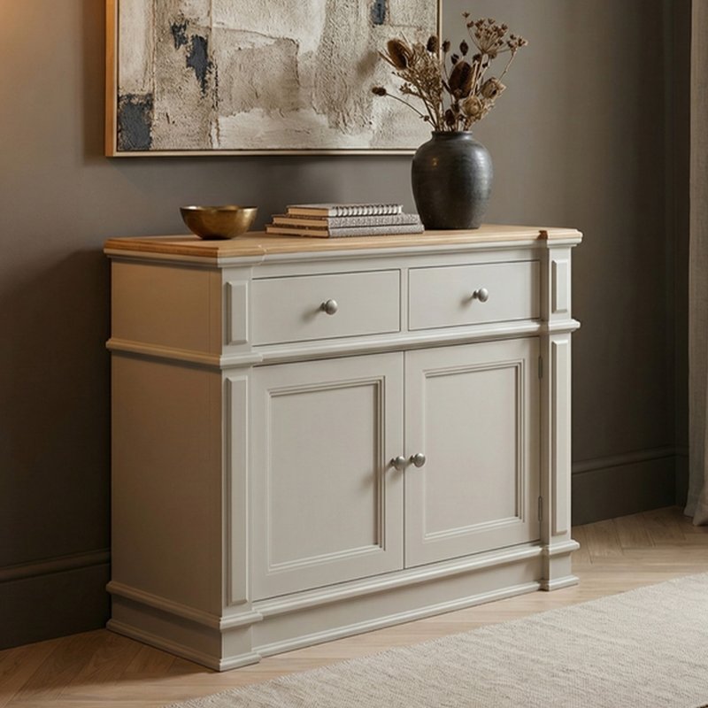 Photo 1 of Lawson oak and soft white painted small sideboard Photo 1 of Lawson oak and soft white painted small sideboard