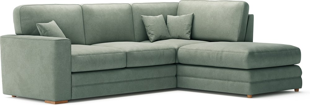 Photo 1 of Madden blue fabric right hand facing corner sofa Photo 1 of Madden blue fabric right hand facing corner sofa