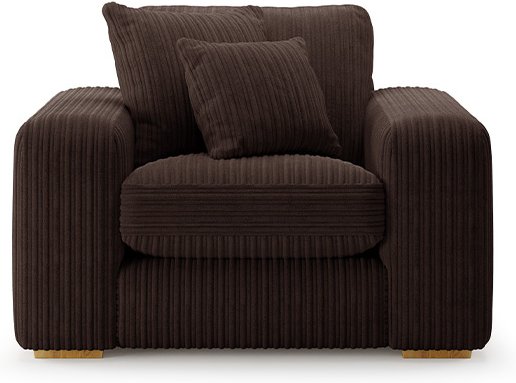 Photo 1 of Milan chocolate fabric armchair Photo 1 of Milan chocolate fabric armchair