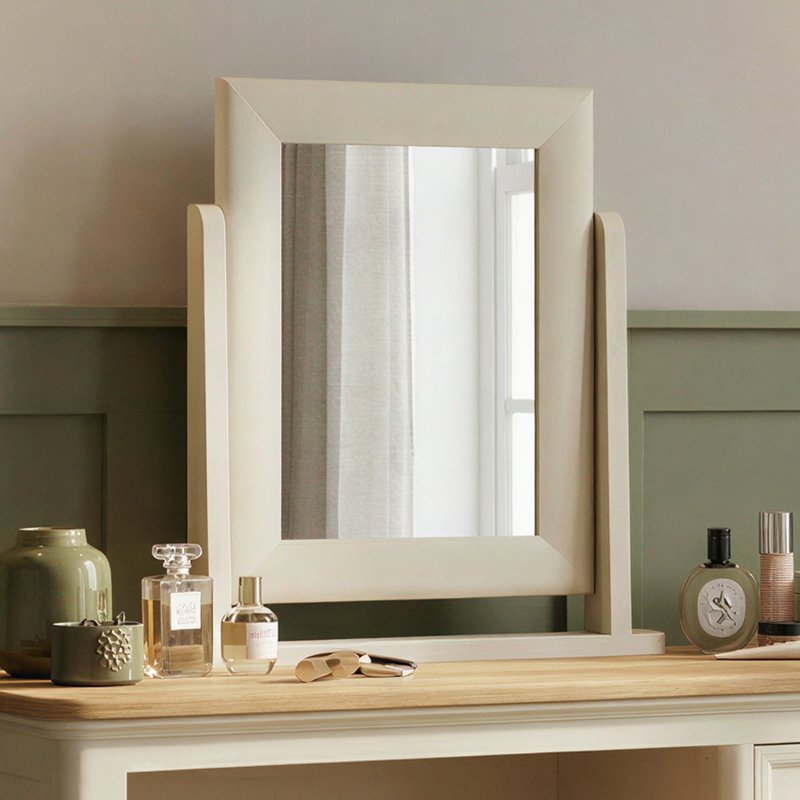 Photo 1 of Cream painted dressing table mirror Photo 1 of Cream painted dressing table mirror