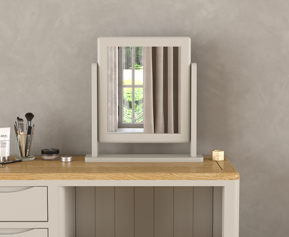 Photo 1 of Soft white painted dressing table mirror Photo 1 of Soft white painted dressing table mirror