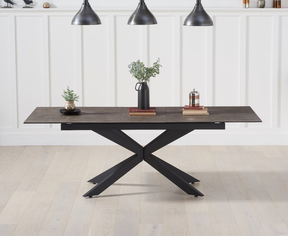 Photo of Extending boston 180cm mink ceramic dining table Photo of Extending boston 180cm mink ceramic dining table
